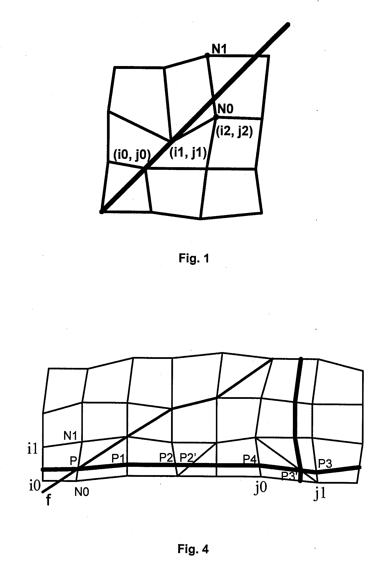Method of generating a hex-dominant mesh of a faulted underground medium