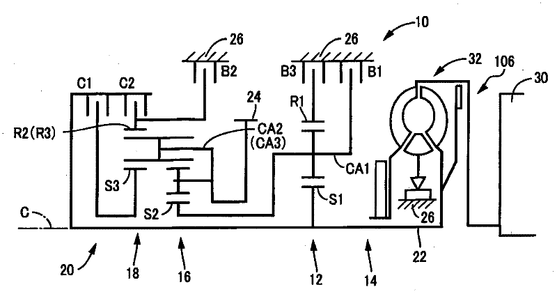 Control device for vehicle on/off control valve