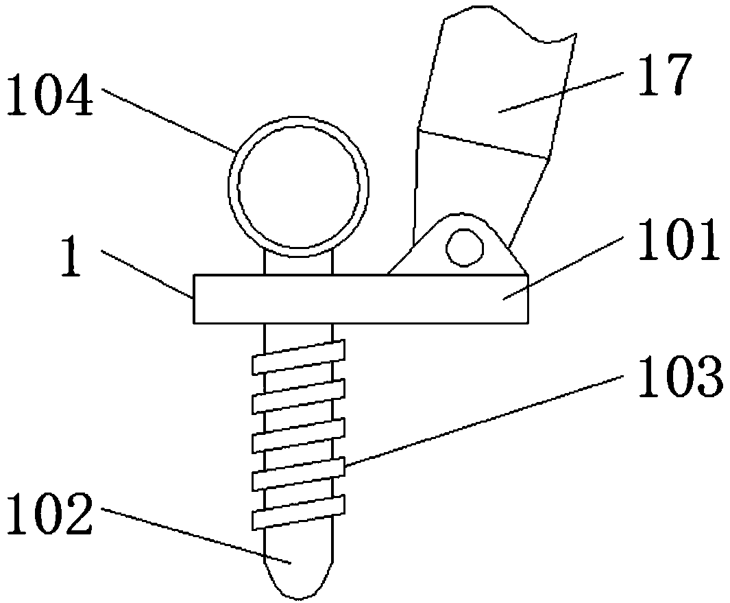 Tree supporting device with adjustable supporting aperture and angle for garden
