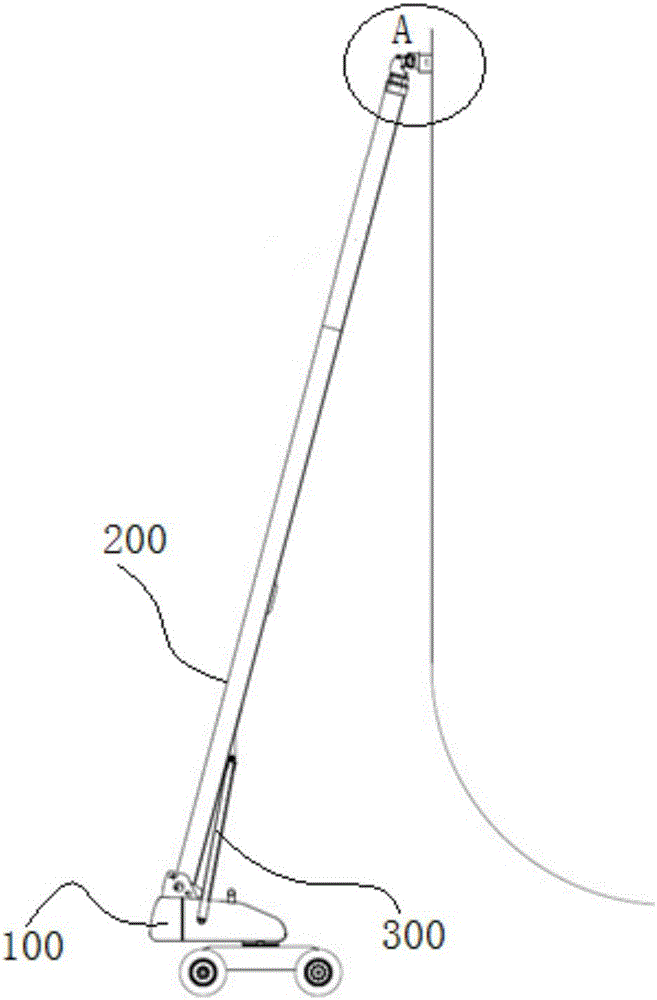 Control system and method for constant-speed movement of manipulator working high above ground