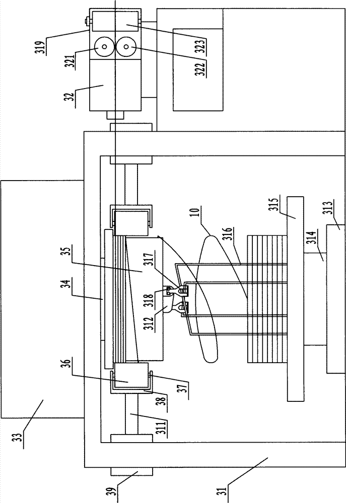 Pickling-free rust removing device for steel wires