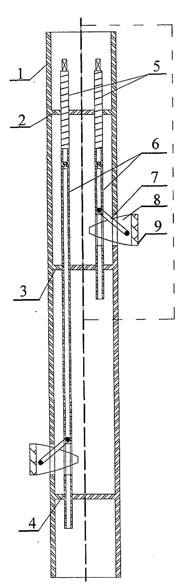 Ice surface rapid mounting and dismounting casing tube type immobilizing foundation