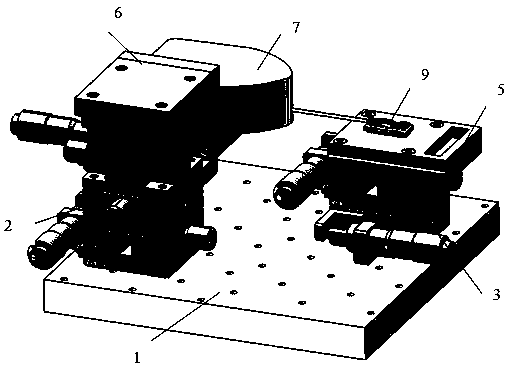 Small sealed electromagnetic relay contact system spring leaf rigidity testing device