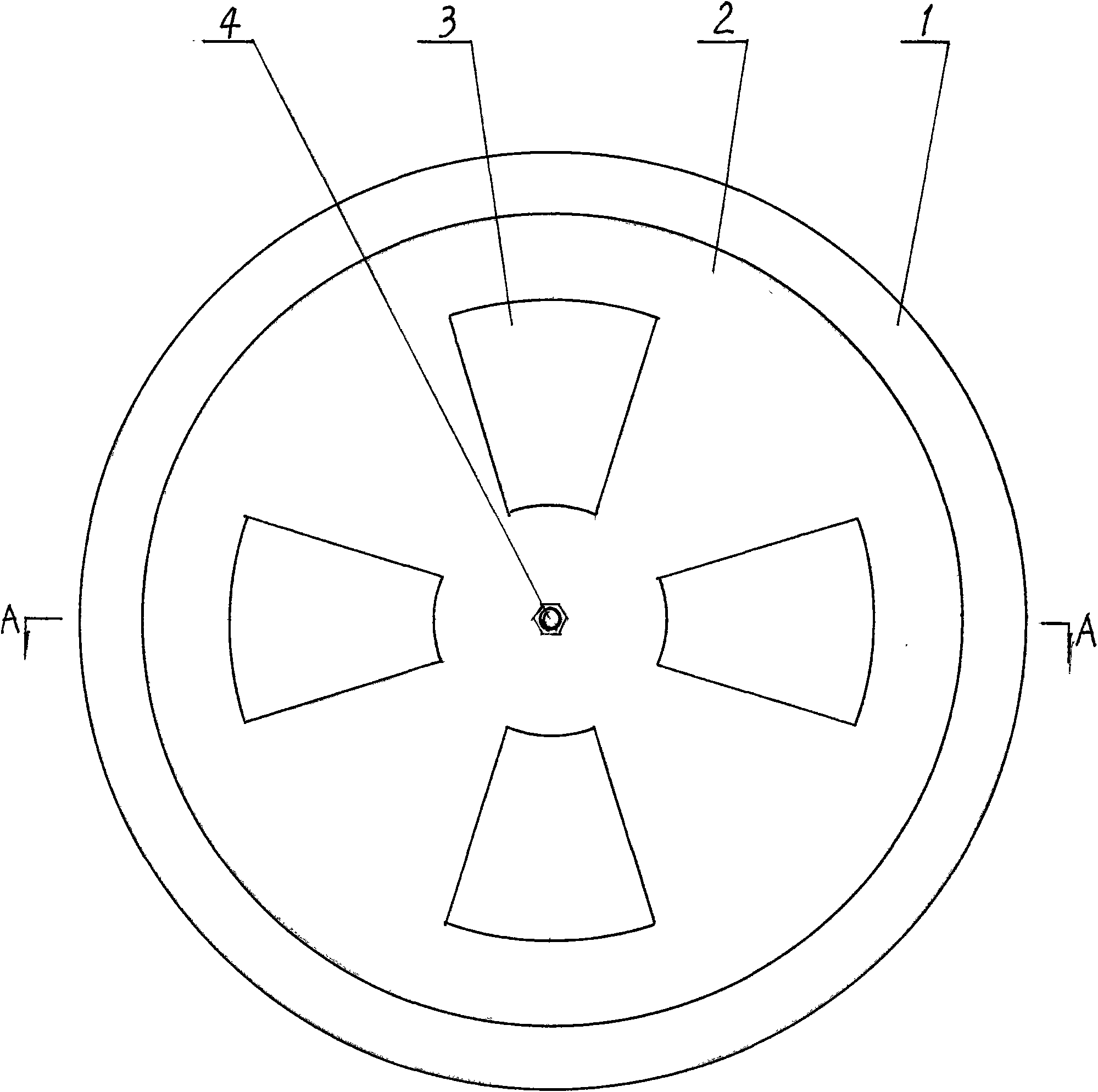 Fan-shaped fire sealing cover