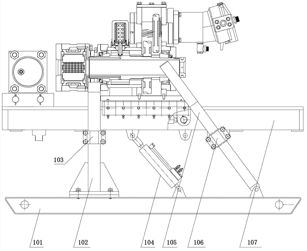 Underground drill rig and supporting device thereof