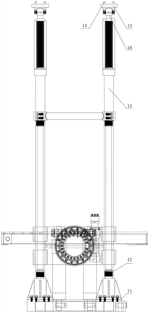 Underground drill rig and supporting device thereof