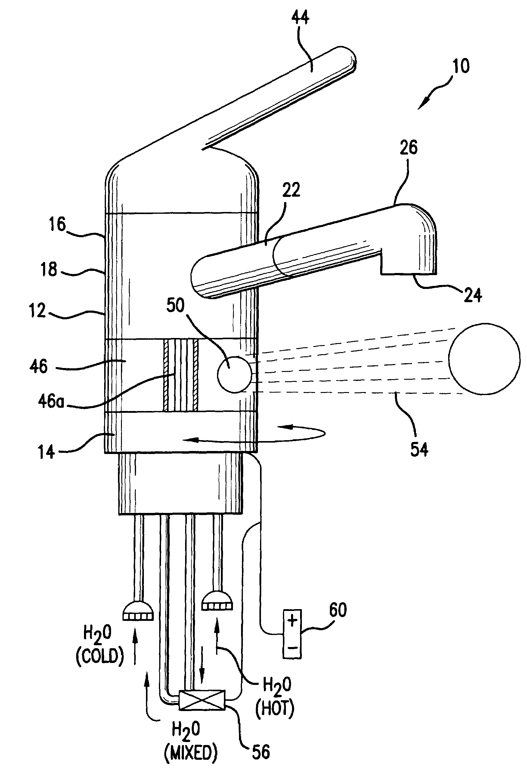 Proximity faucet having selective automatic and manual modes