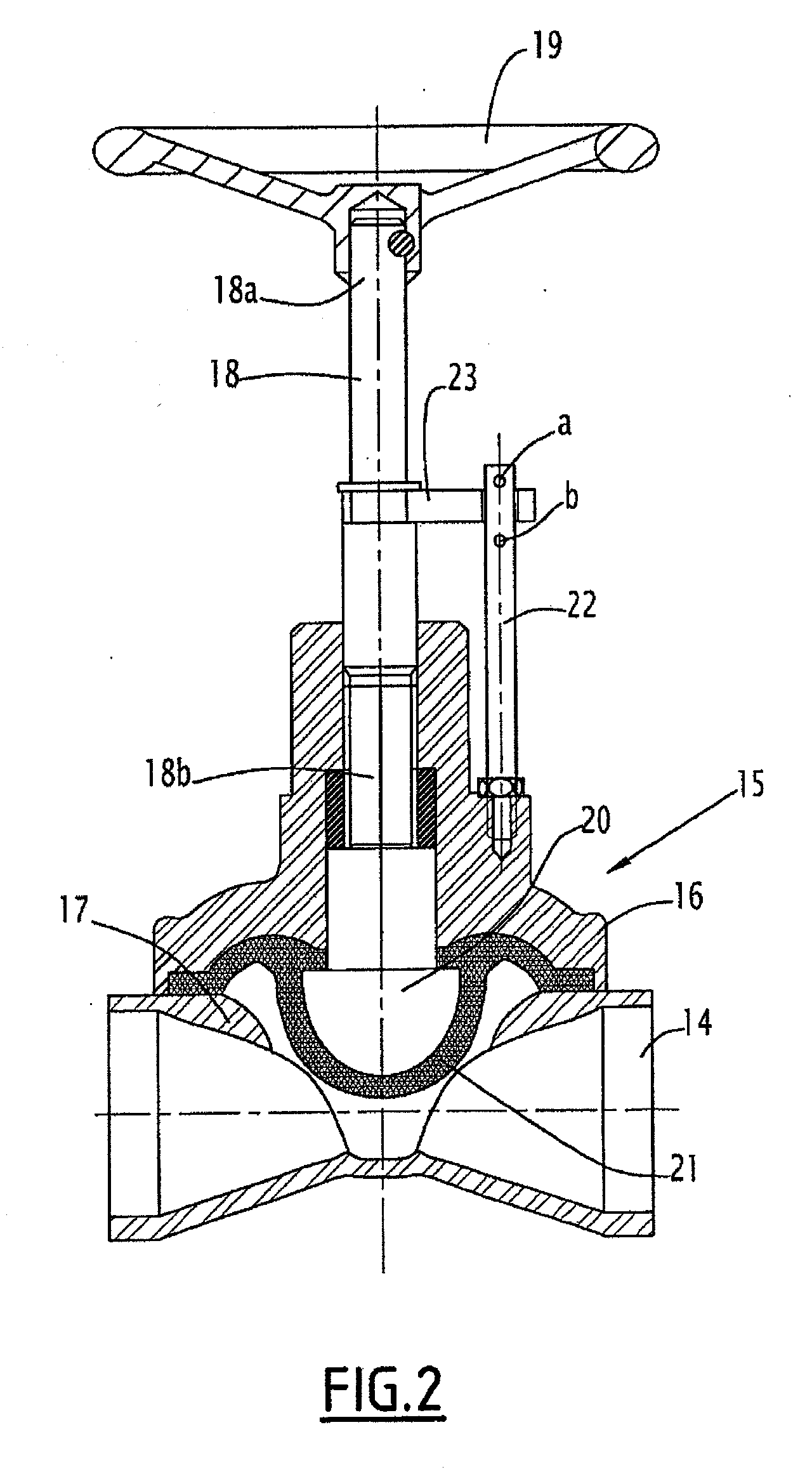 Method and device for remotely monitoring manual valves of fluid systems in the nuclear island of a nuclear power station