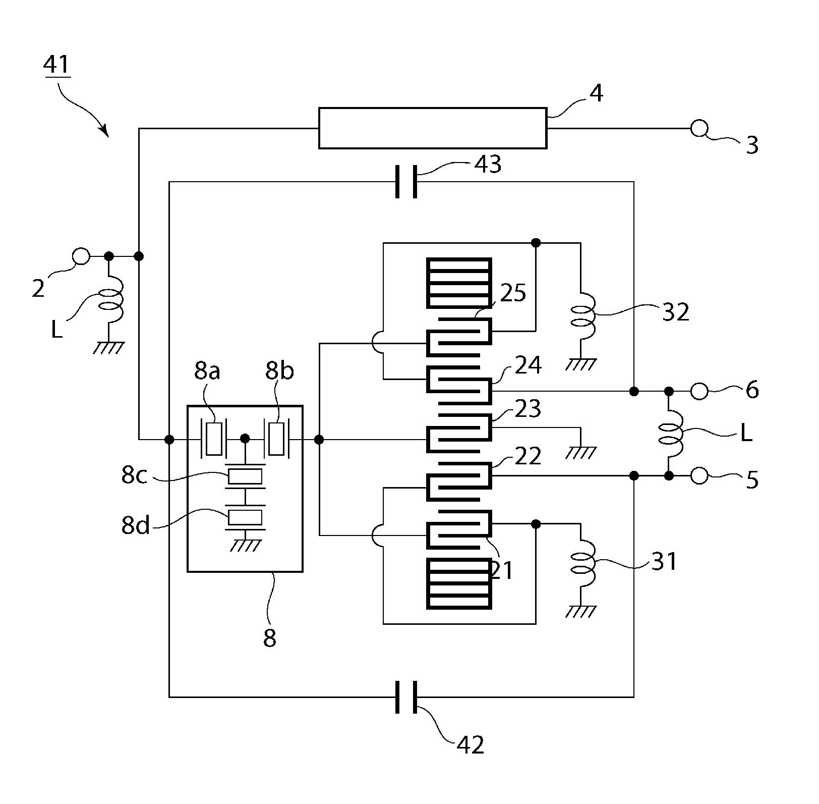 Elastic wave device and duplexing device