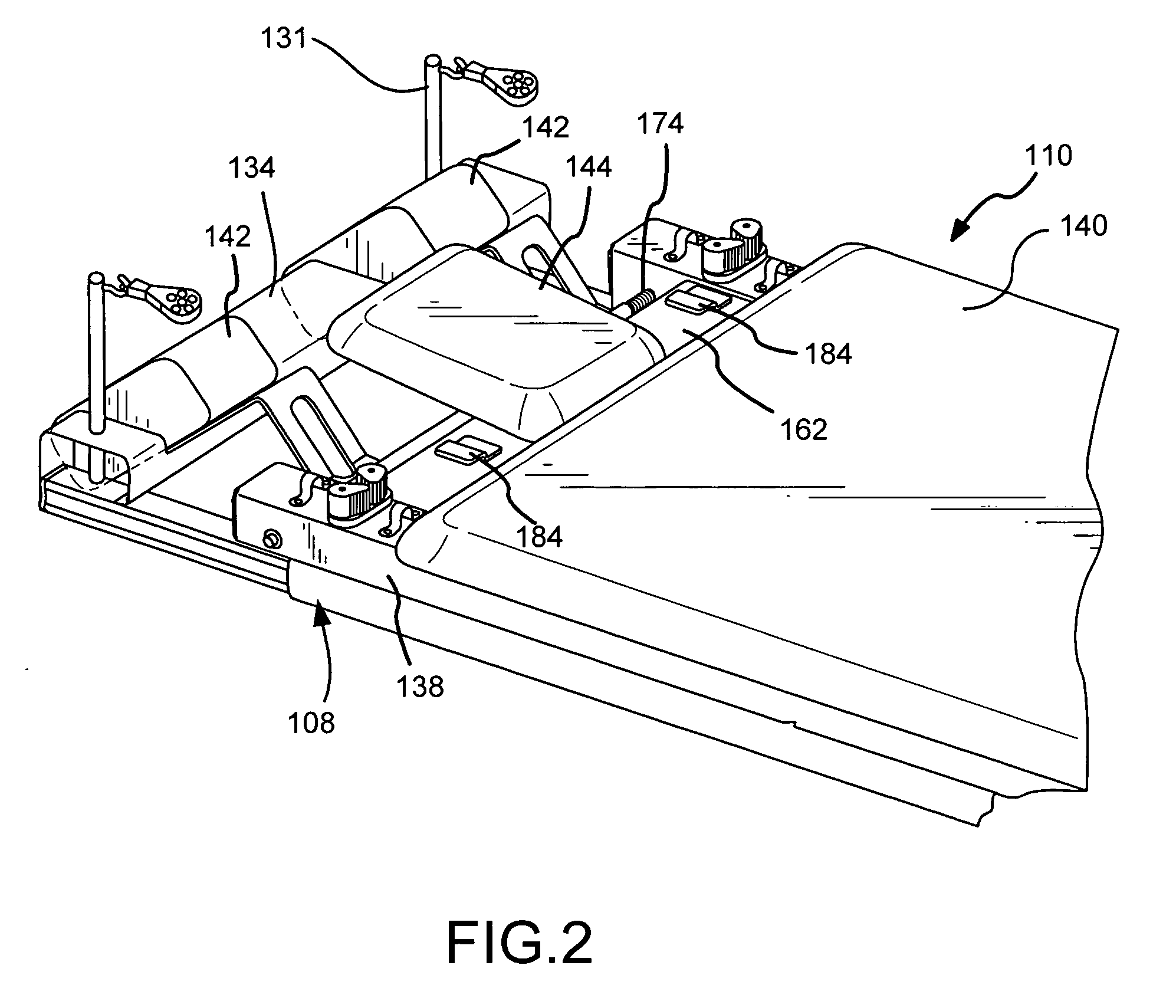 Carriage for a collapsible reformer exercise apparatus