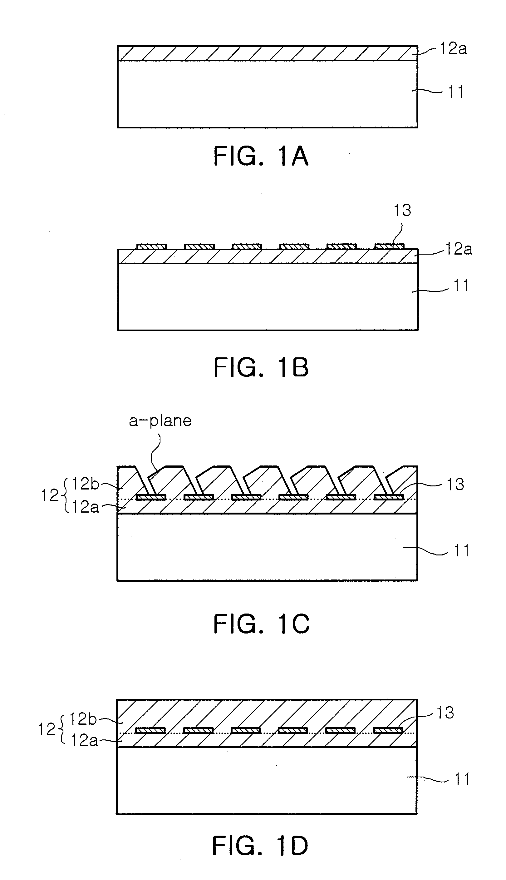 Method of growing semi-polar nitride single crystal thin film and method of manufacturing nitride semiconductor light emitting diode using the same