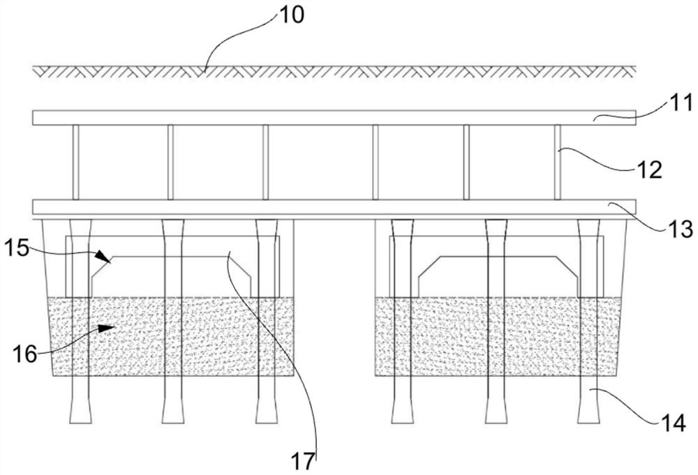 Construction method of underground passage orthogonally and closely attached to underground commercial street bottom plate