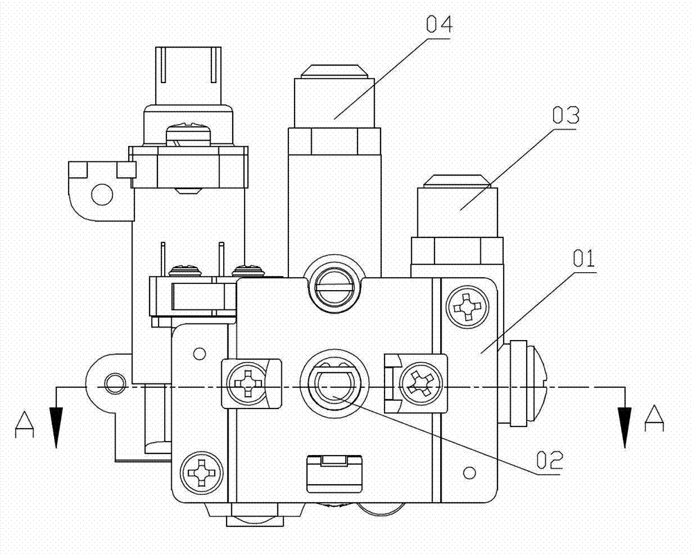 Plug valve assembly for embedded gas stove