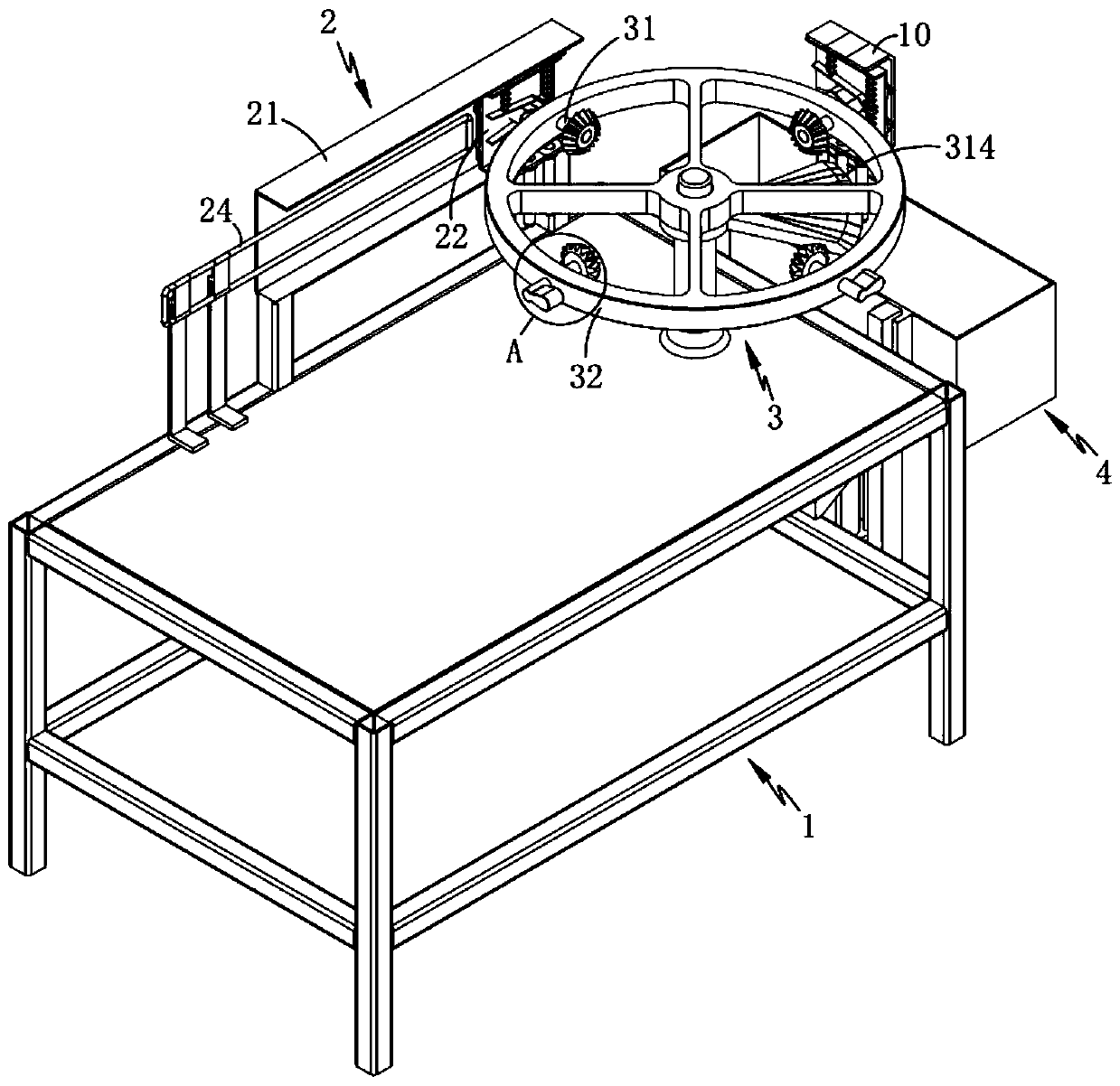 A jig transmission mechanism for automatic dipping production