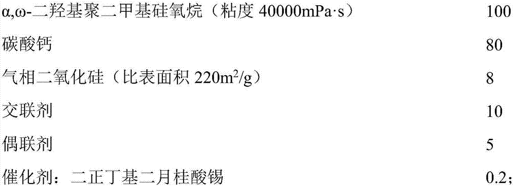 One-component silicone rubber for acrylic bonding and preparation method thereof