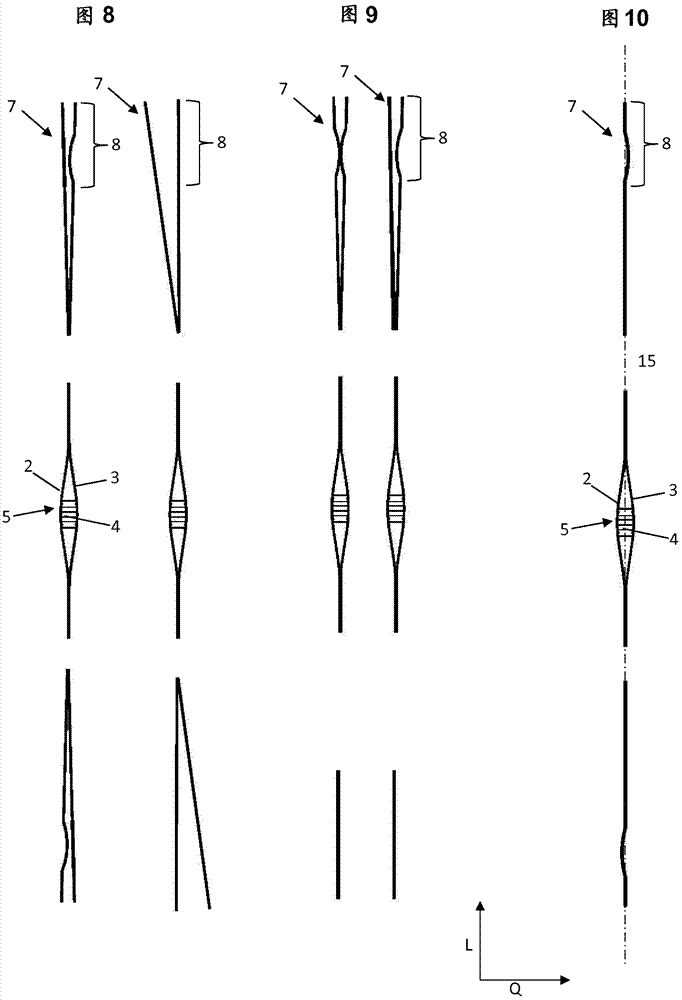 Heddle preferably for processing strip-like warp material and method for producing a heddle