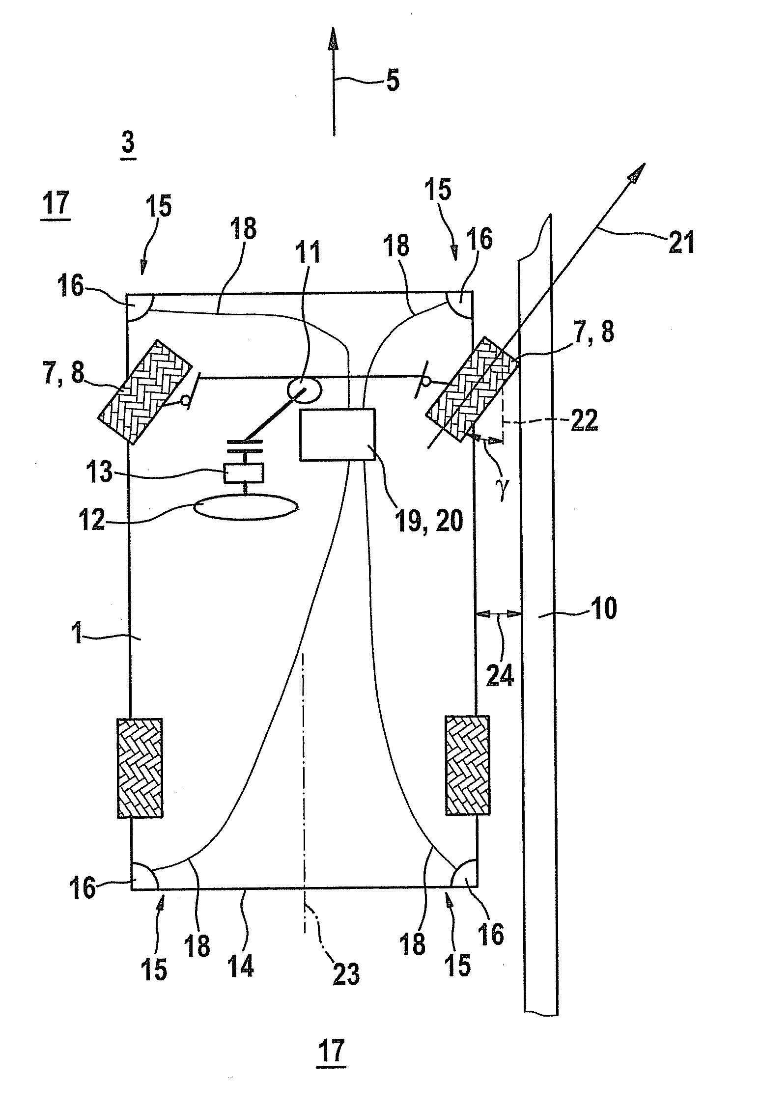 Method and device for parking a motor vehicle