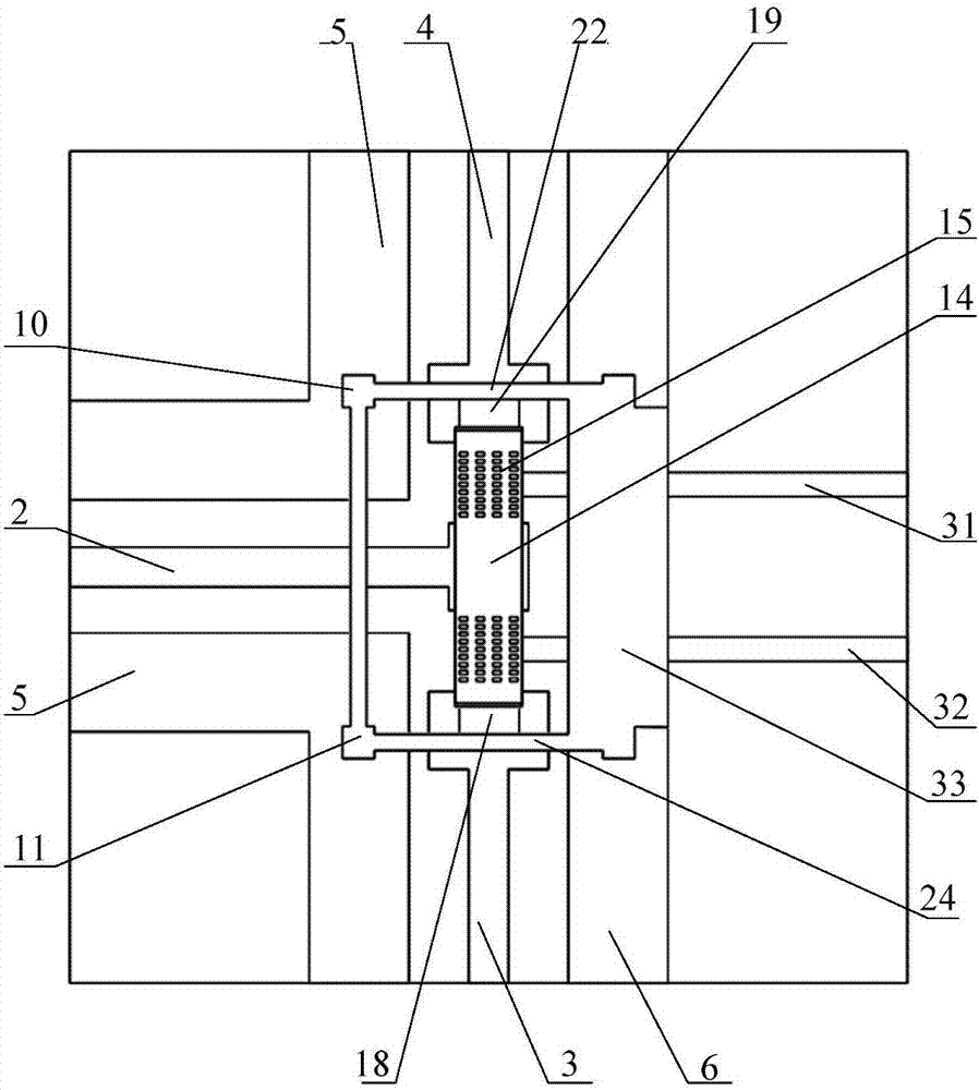 T-type dual-cantilever beam-type single-pole double-throw switch