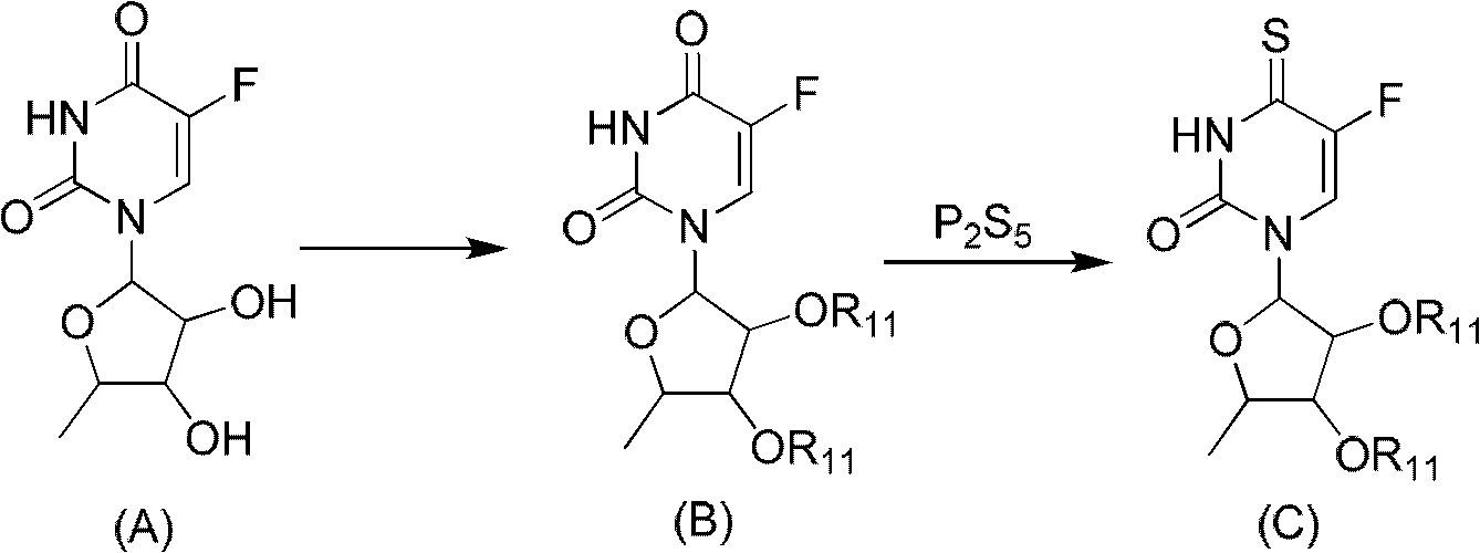 Floxuridine compound and preparation method and application thereof