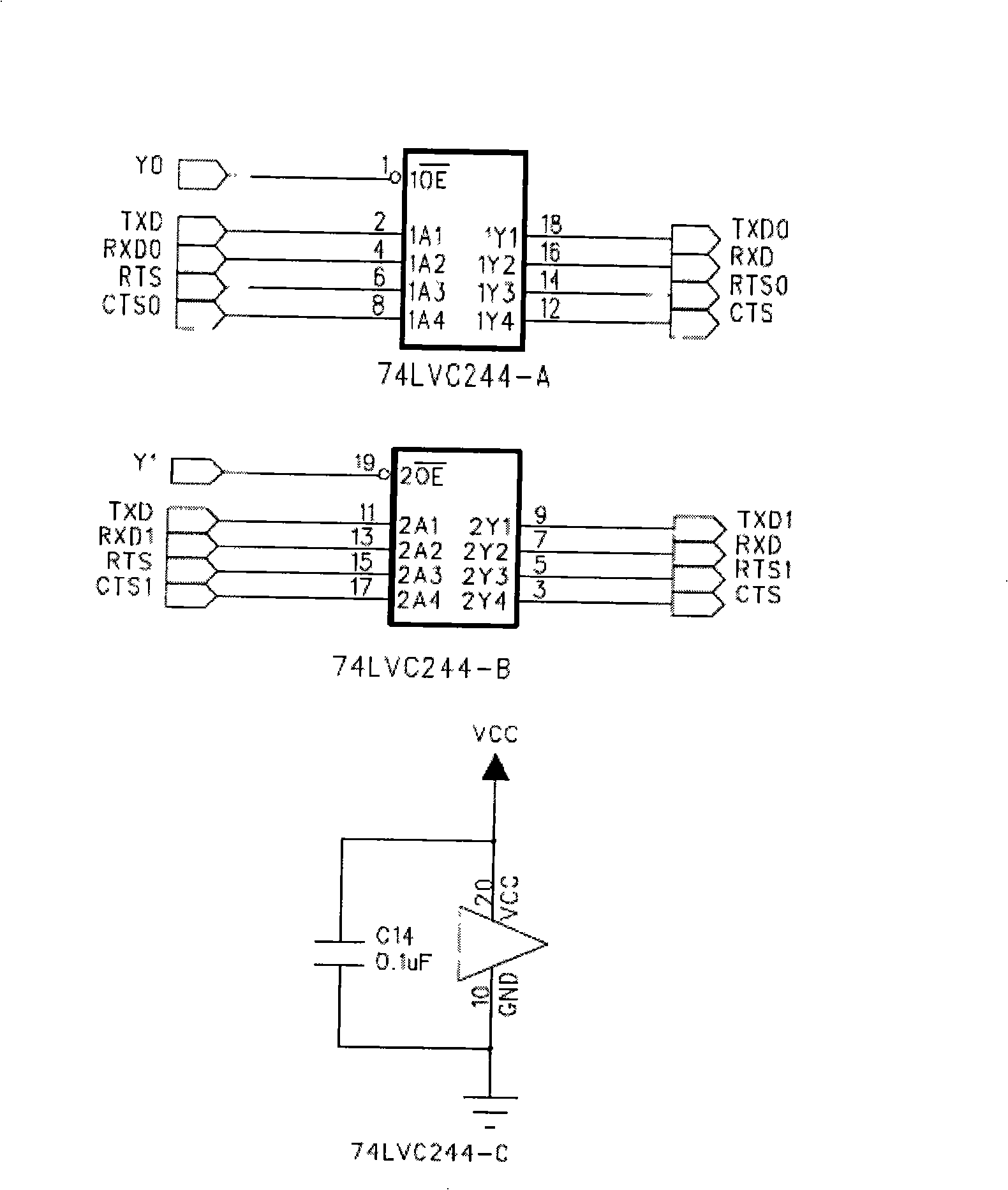 Method and apparatus for expanding multiple serial ports of terminal