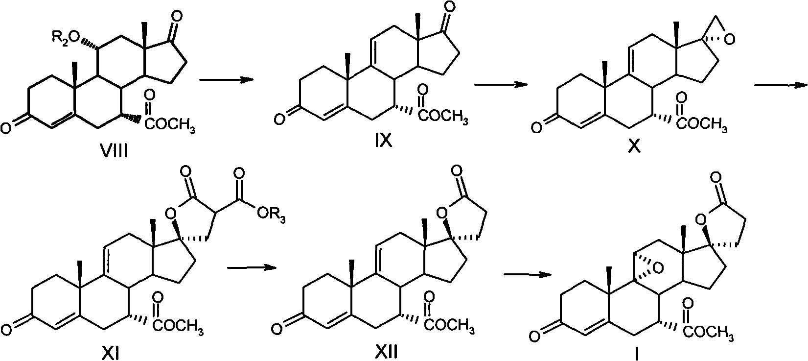 Method for synthesizing eplerenone