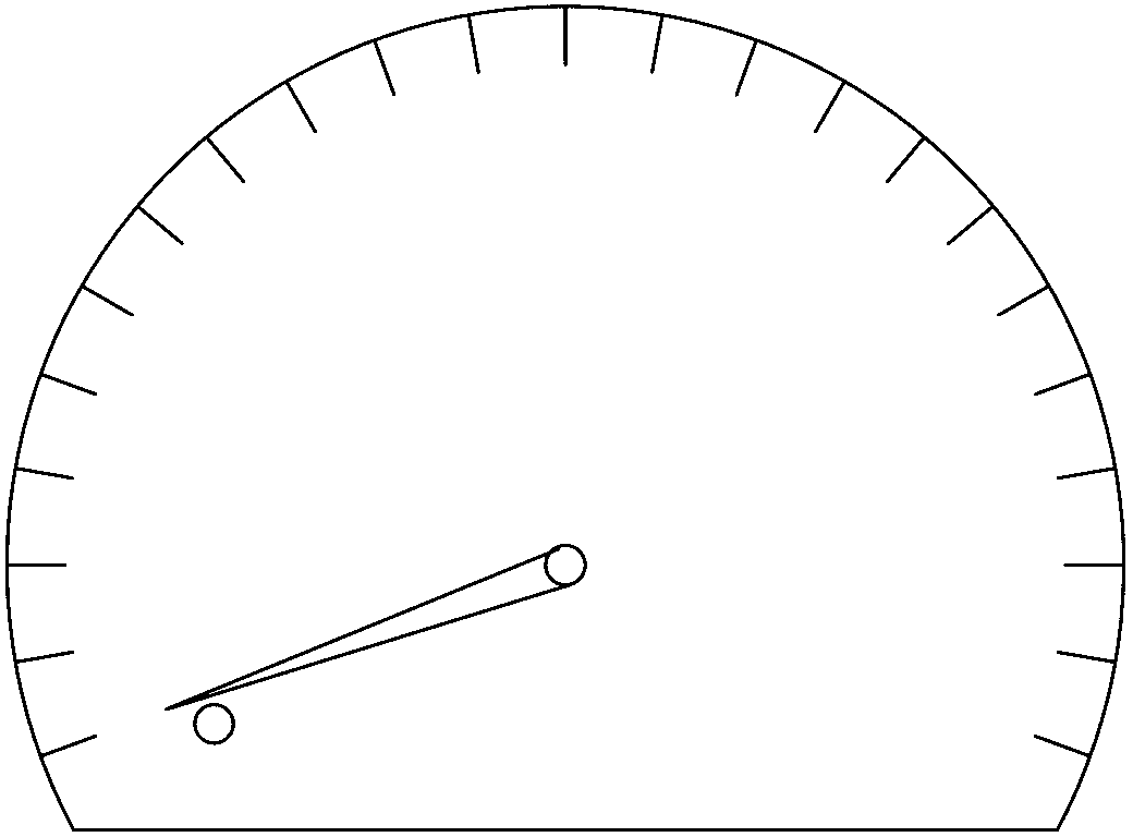Method for enabling automobile meter needle to point zero through inertia