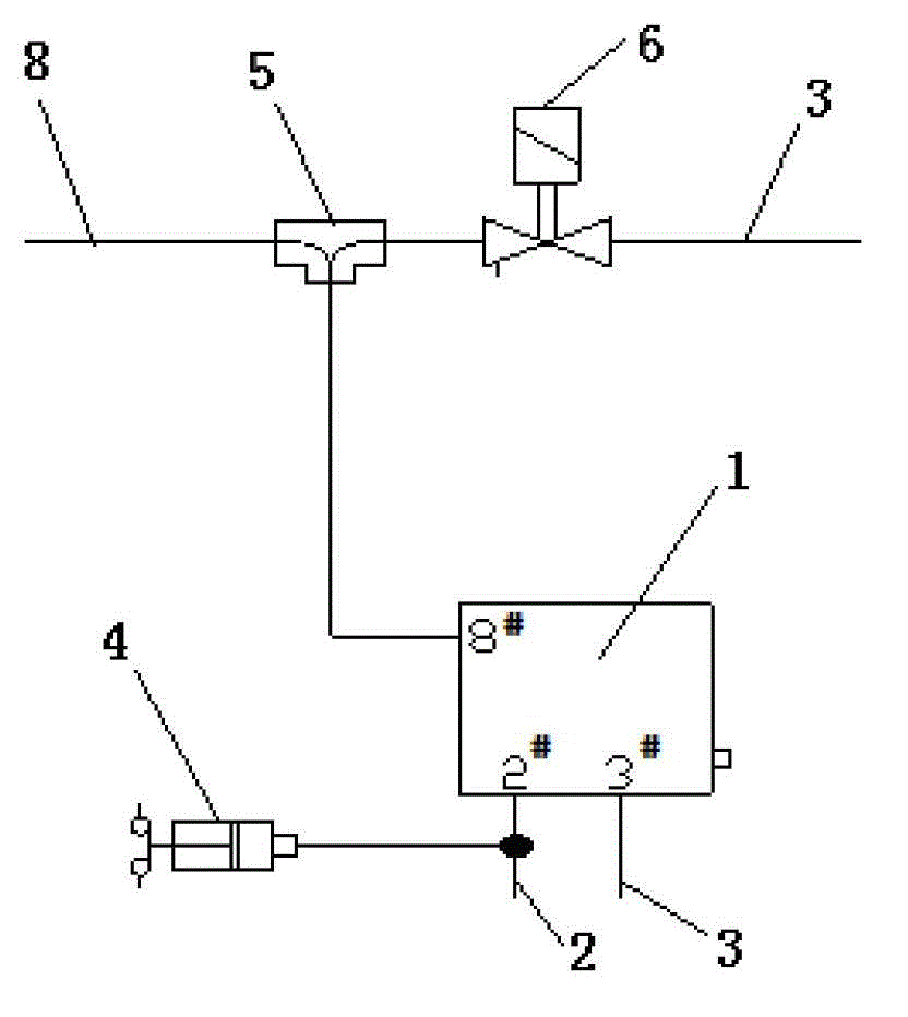 Automatic interruption device for emergent braking of relay valve of locomotive brake