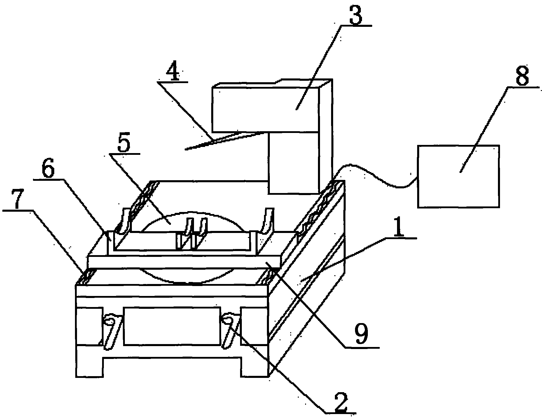 Method for detecting surface profile of wire wheel for multiwire saw wire cutting