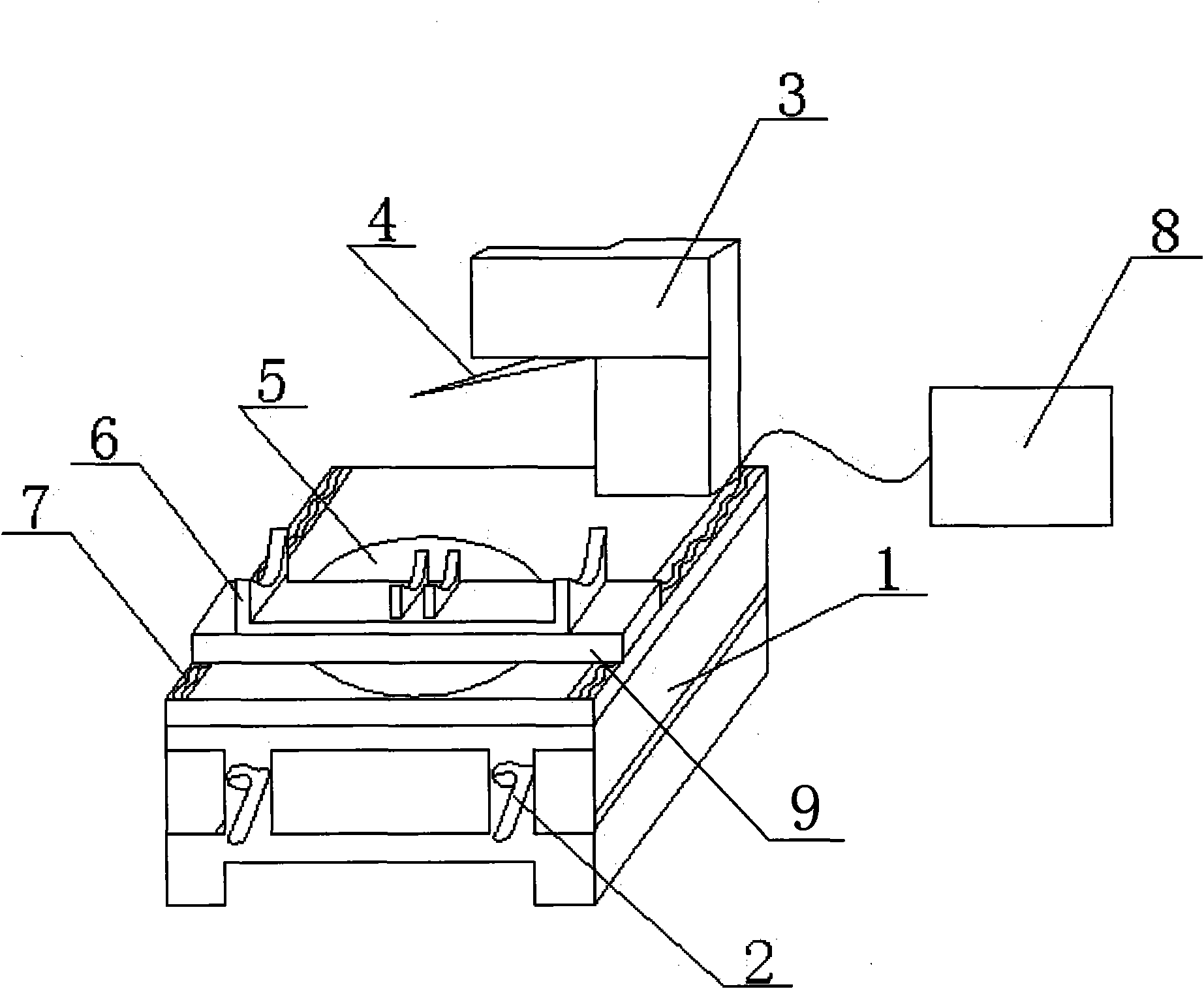 Method for detecting surface profile of wire wheel for multiwire saw wire cutting