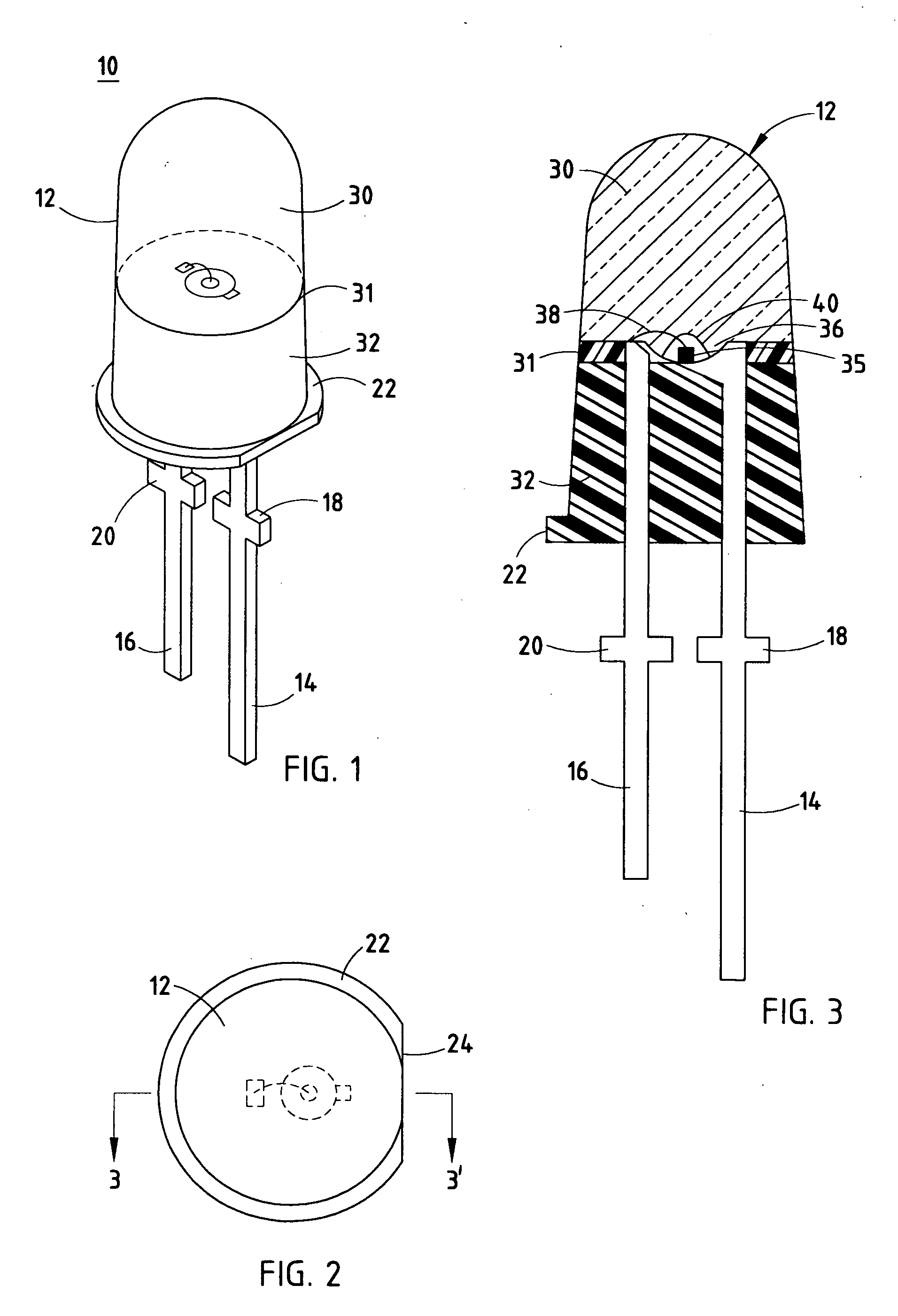 Opto-electronic assembly having an encapsulant with at least two different functional zones