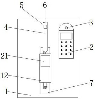 Intelligent access control system based on temperature real-time sensing function