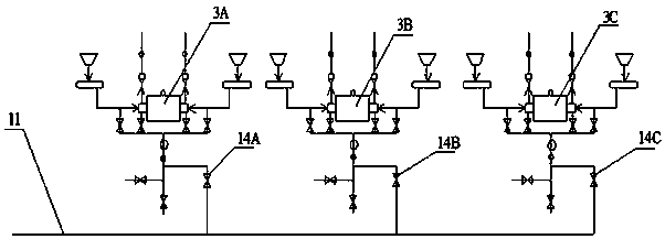 Explosion-proof system for grinding high-volatile-matter coal through double-input and double-output coal grinder and work method