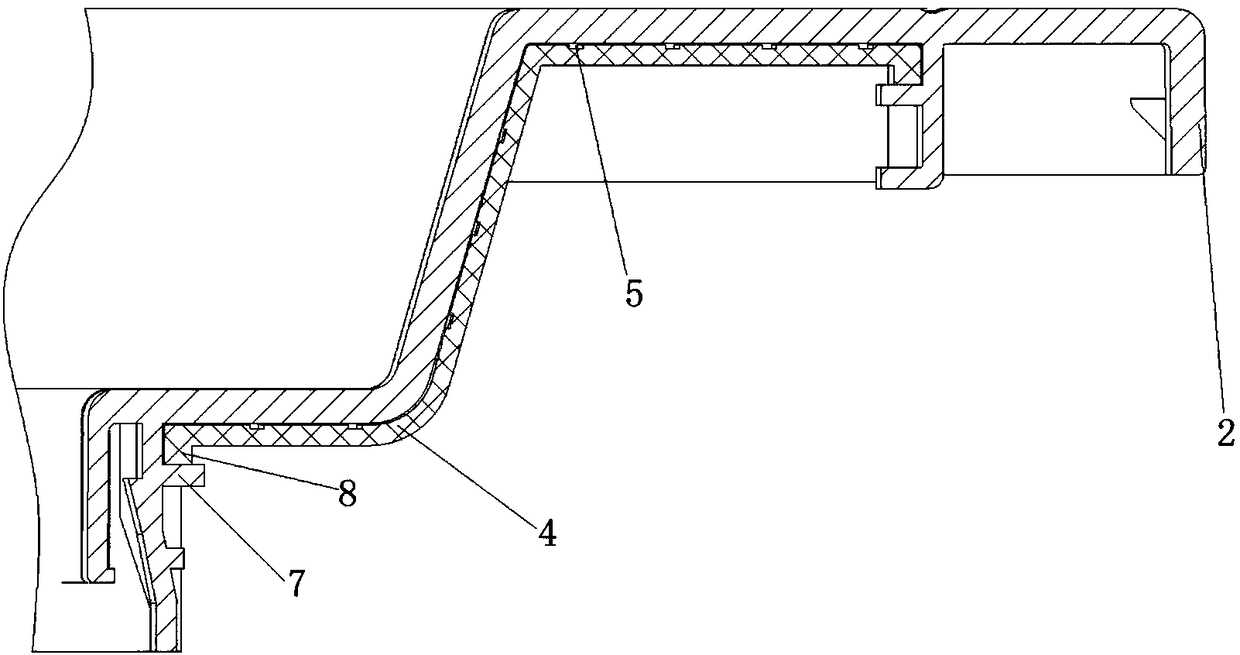 Box frame splicing structure