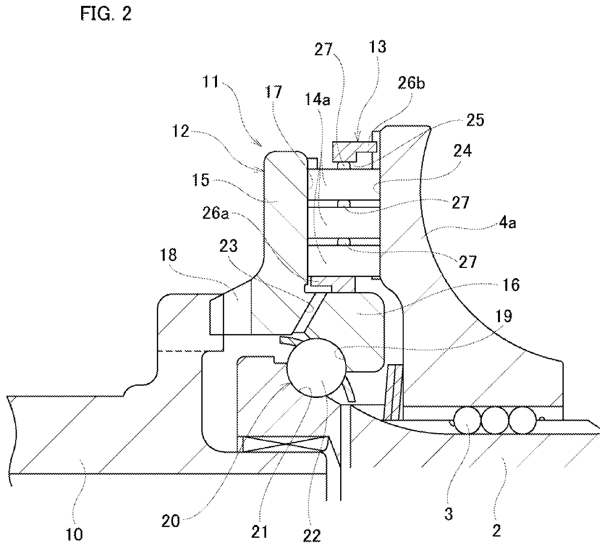 Pressing device for toroidal continuously variable transmission