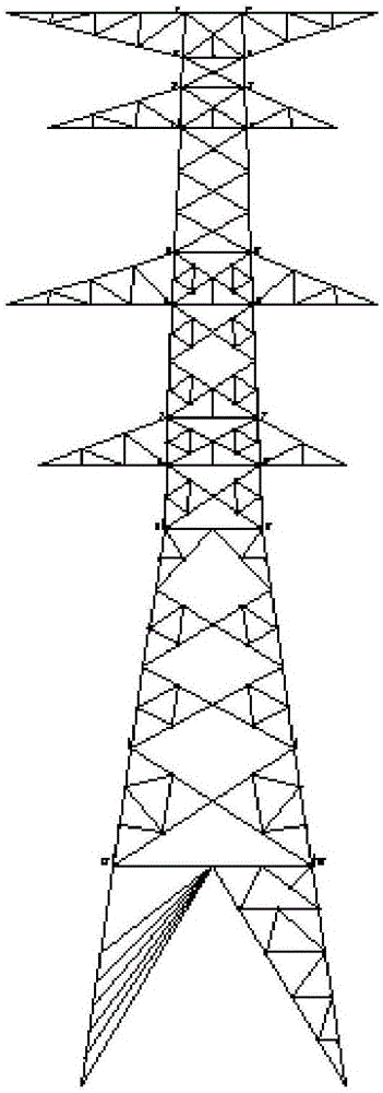 Terminal strain tower for double-tier framework wire outgoing