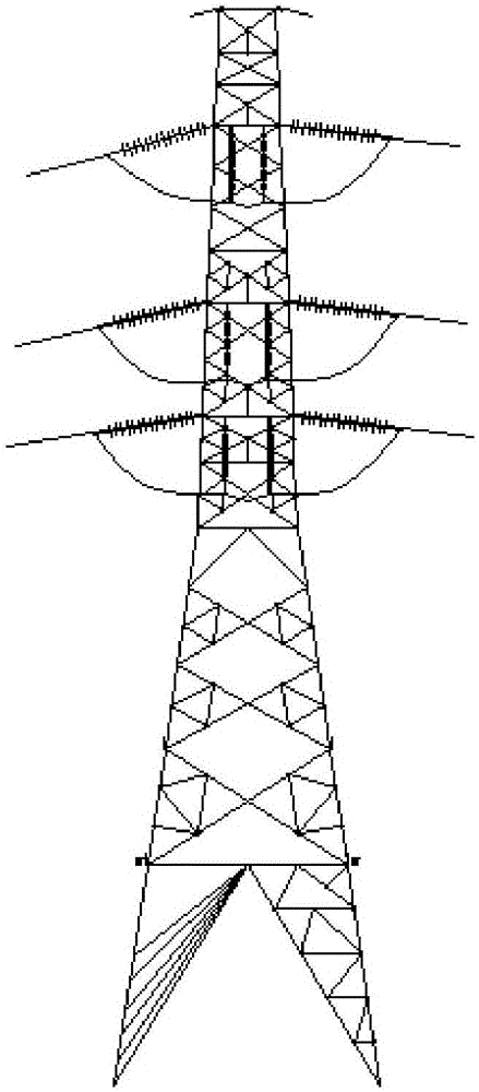 Terminal strain tower for double-tier framework wire outgoing