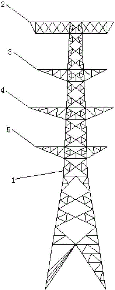 Terminal strain tower for double-tier framework wire outgoing