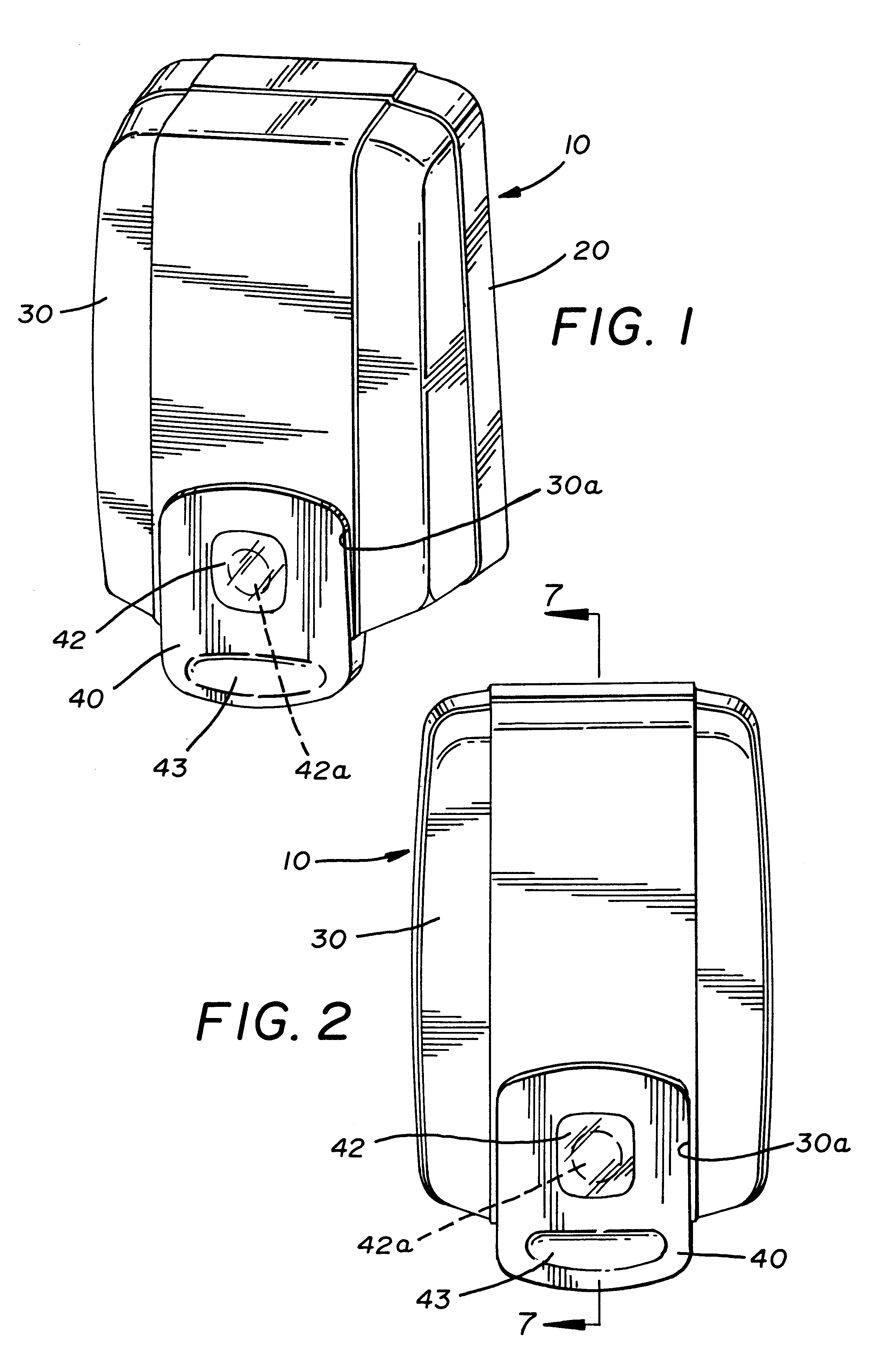Wall-mounted dispenser for liquids