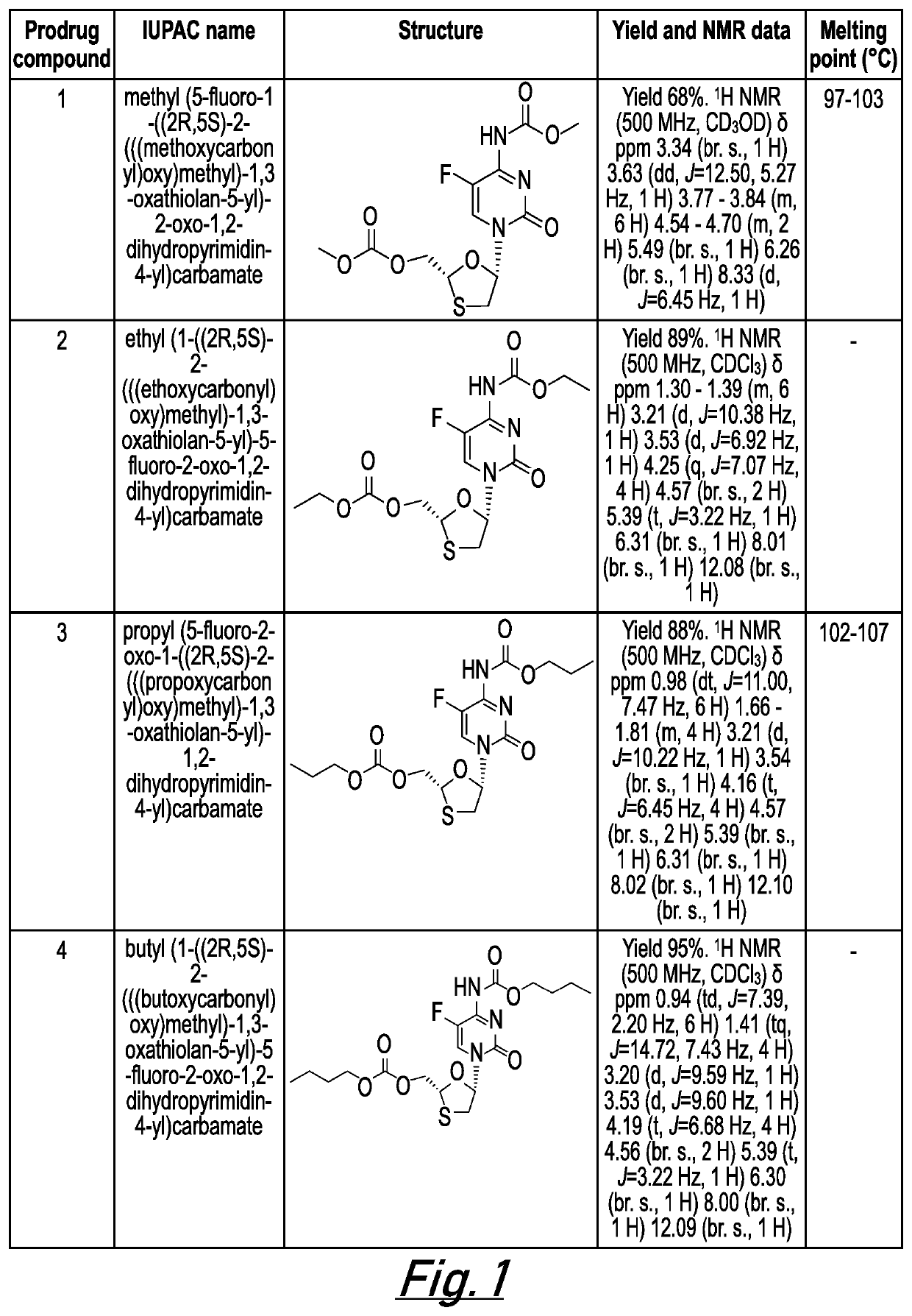 Prodrug compositions