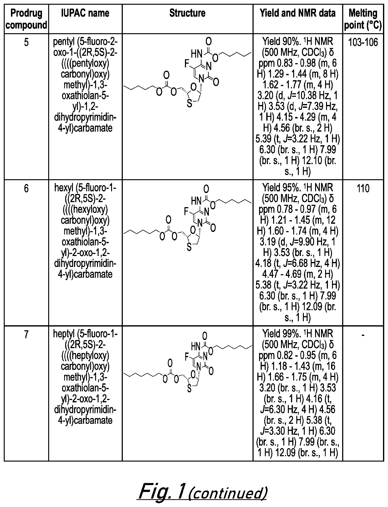 Prodrug compositions