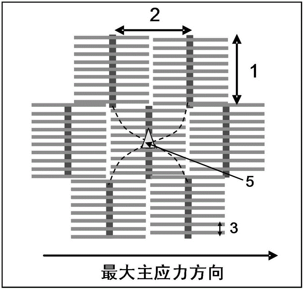 A staggered well arranging method for ultra-low permeability tight oil reservoir volume fracturing horizontal well quasi-natural energy exploitation