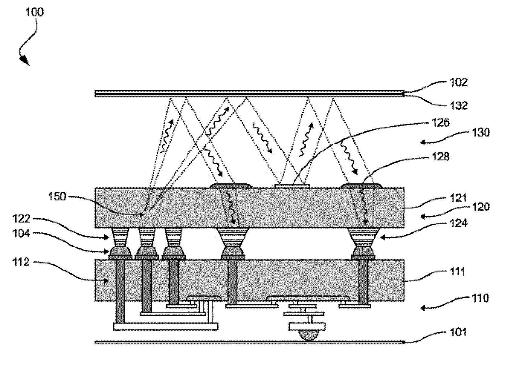 Semiconductor component system with wireless interconnect and arrangements therefor