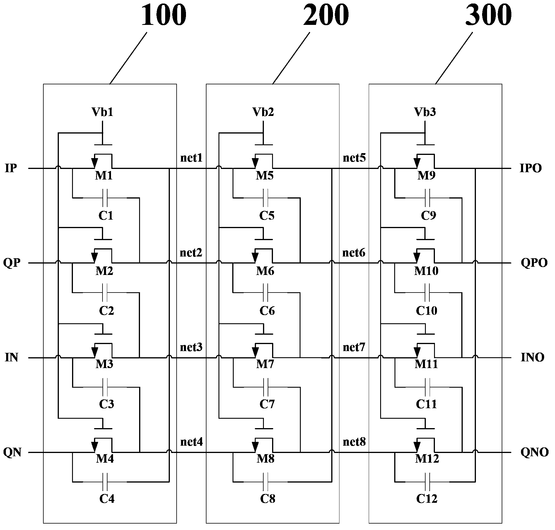 Bandwidth-adjustable passive multiphase filter circuit
