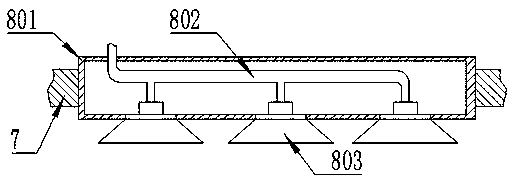 Negative pressure adsorption music score page turning device