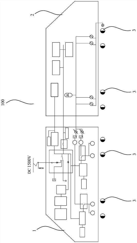 Transmission system of a rail working vehicle