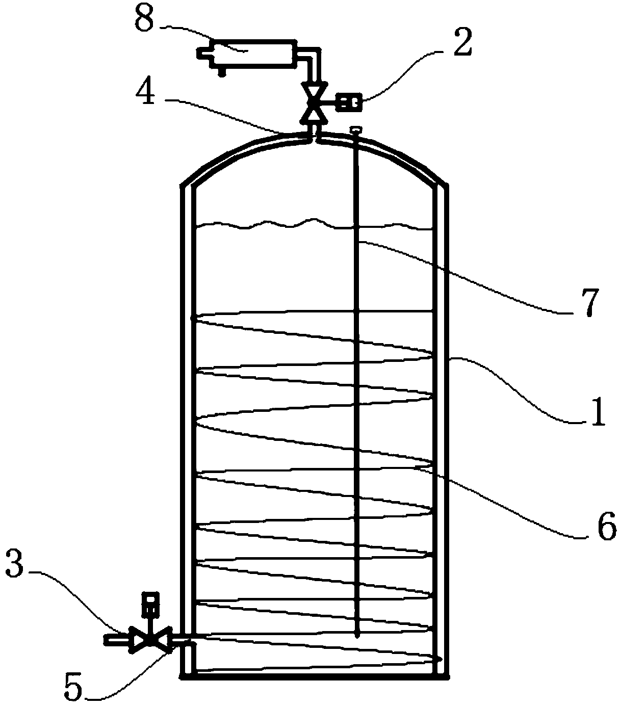 Insulation and storing device for oil