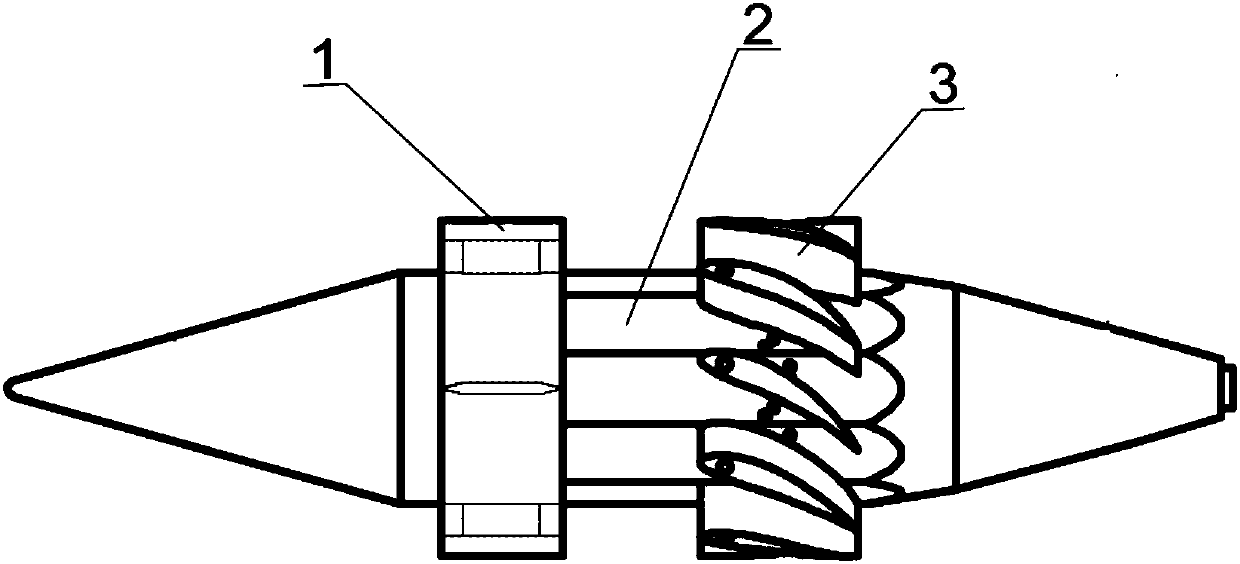 NACA fin type adjustable swirler for solid-fuel ramjet connection experiment