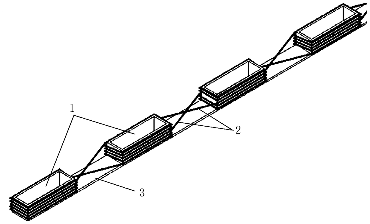 Frame-type power supply track and track equipment based on the power supply track