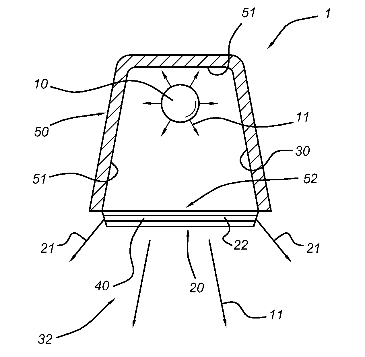 Lighting device comprising at least one lamp and at least one OLED