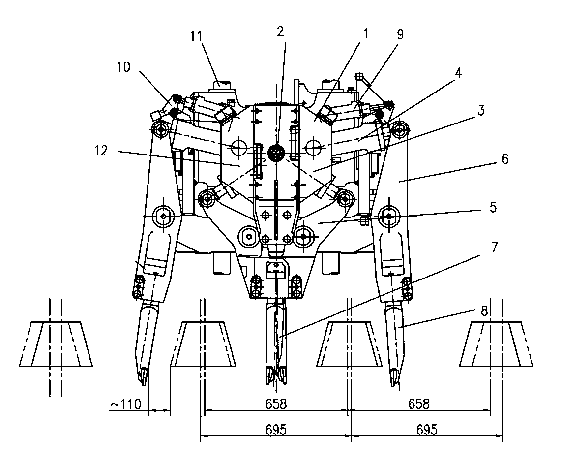 Double-sleeper tamping device